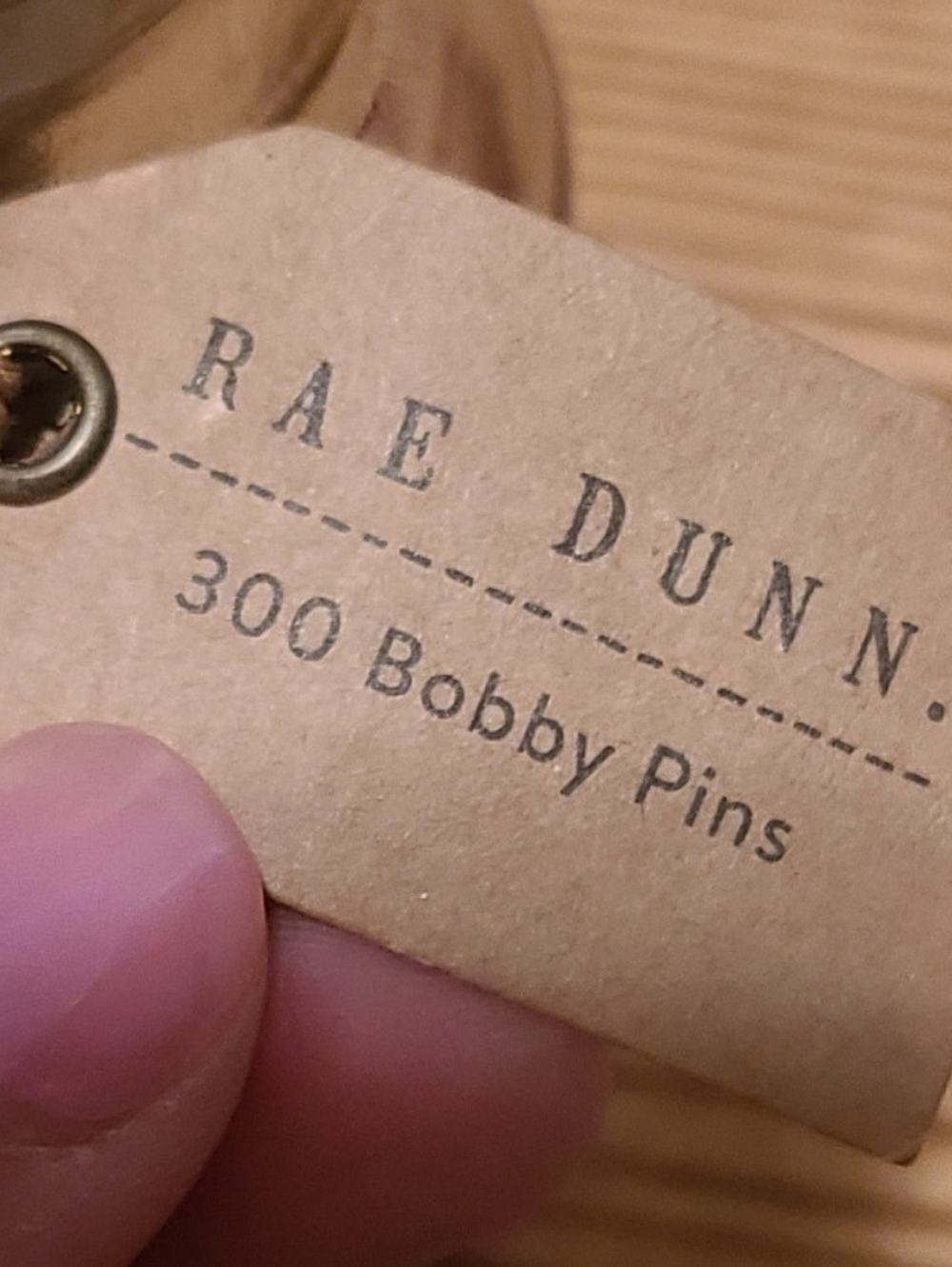 Rae Dunn Messy Hair Dont Care Jar With Hair Pins - Picture 4 of 5